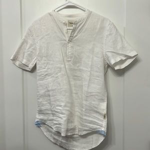 White Simwood Denim linen shirt